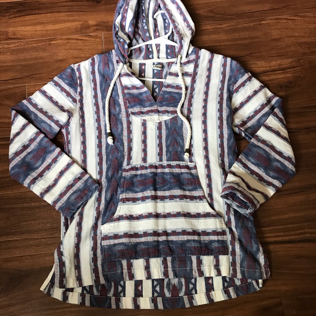 Hooded Pullover With Drawstrings